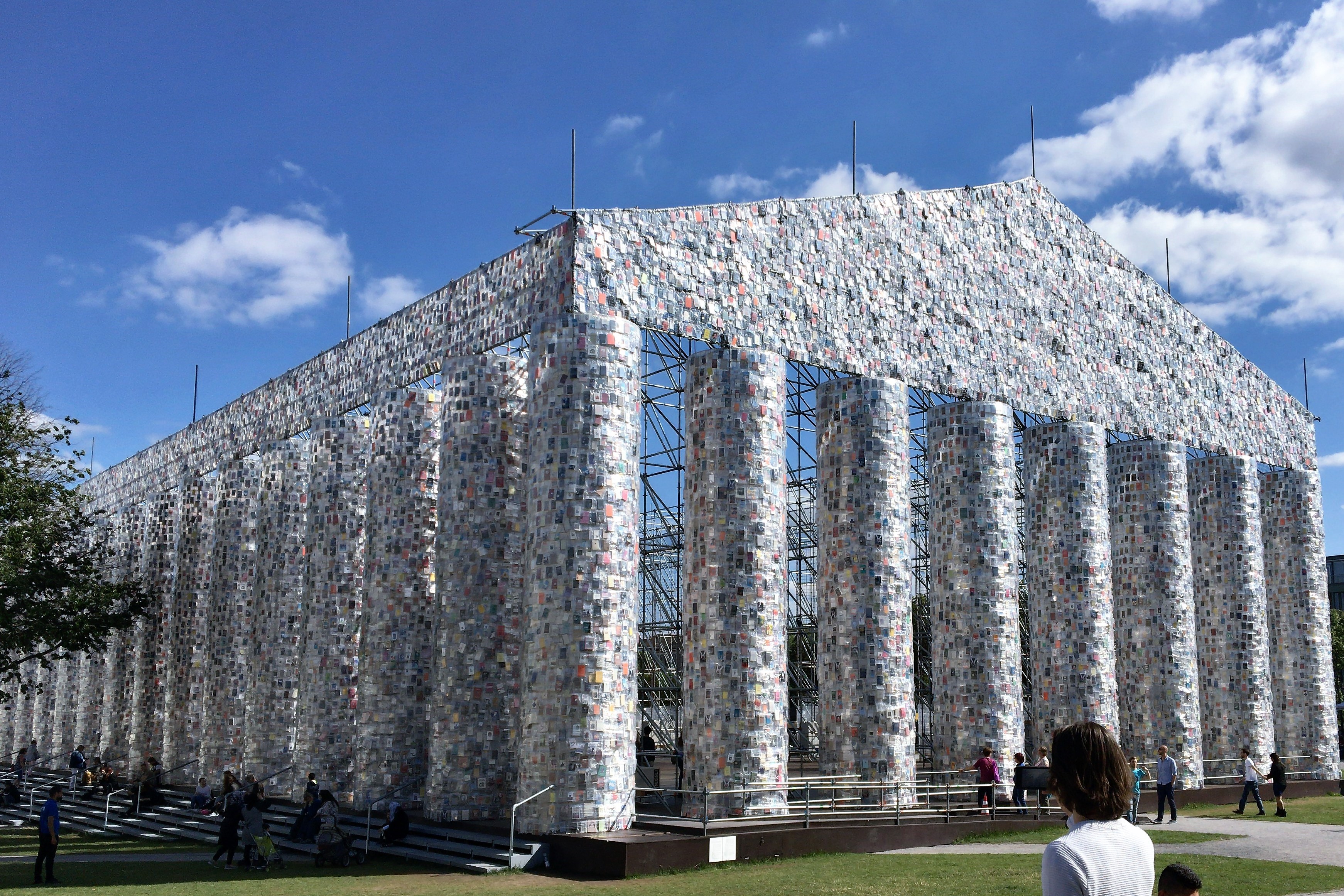 Parthenon made out of books by Marta Minujin