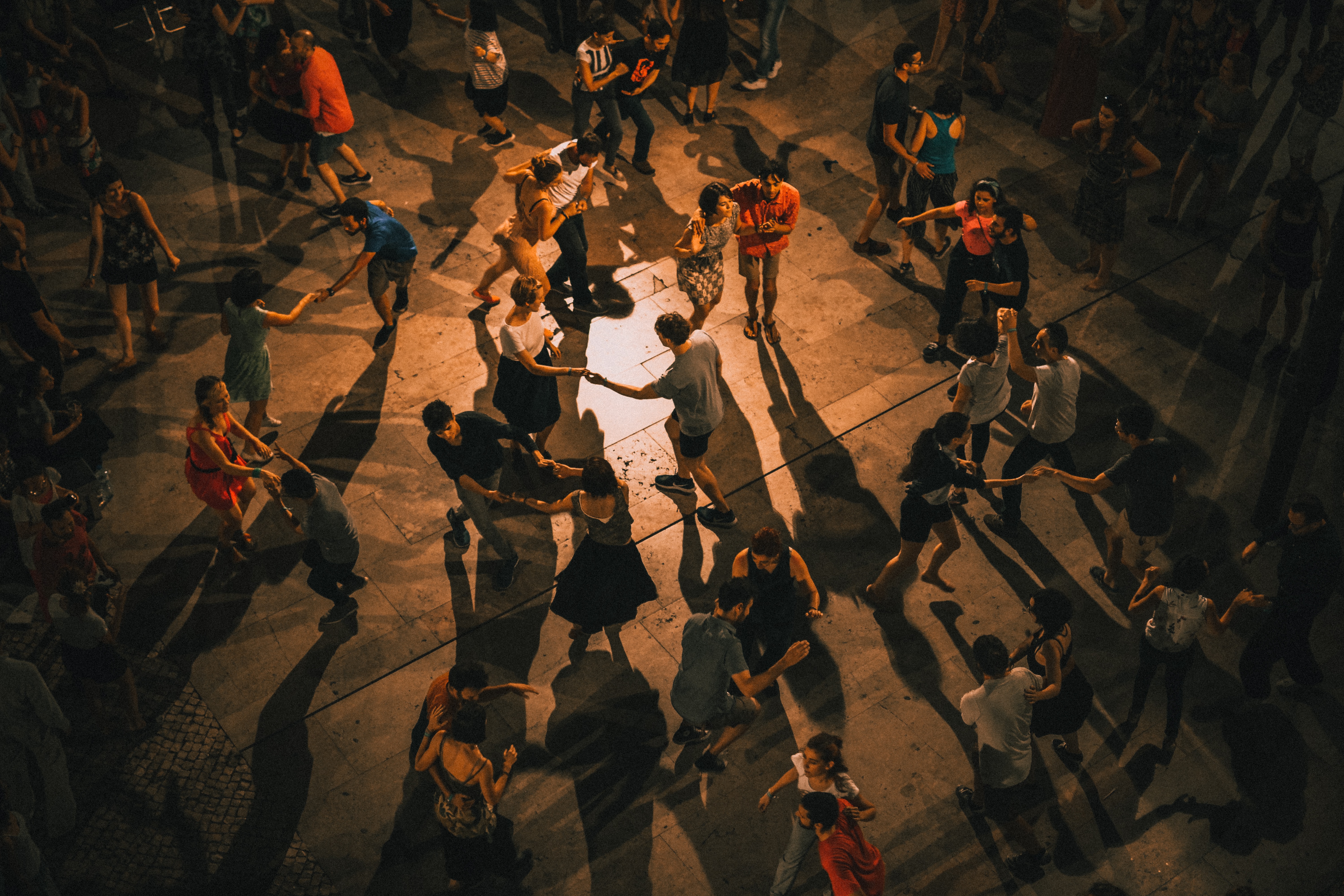 Group of students dancing