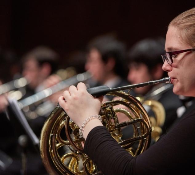 UW Symphonic Band, French Horn (photo: Steve Korn)