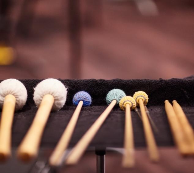 Percussion mallet details (photo: Steve Korn).