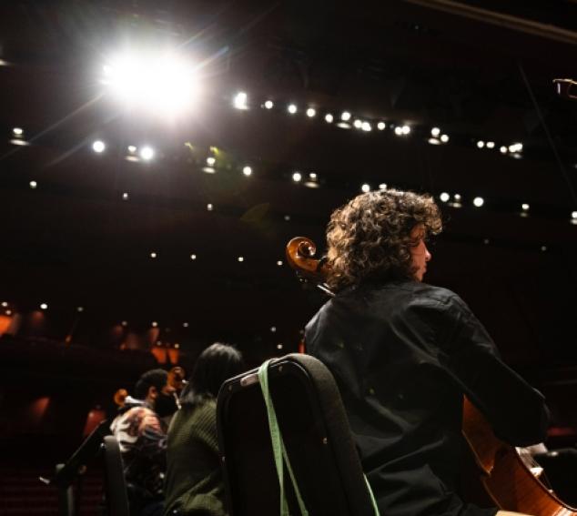 UW Symphony Orchestra in rehearsal (Mark Stone/UW Photography).