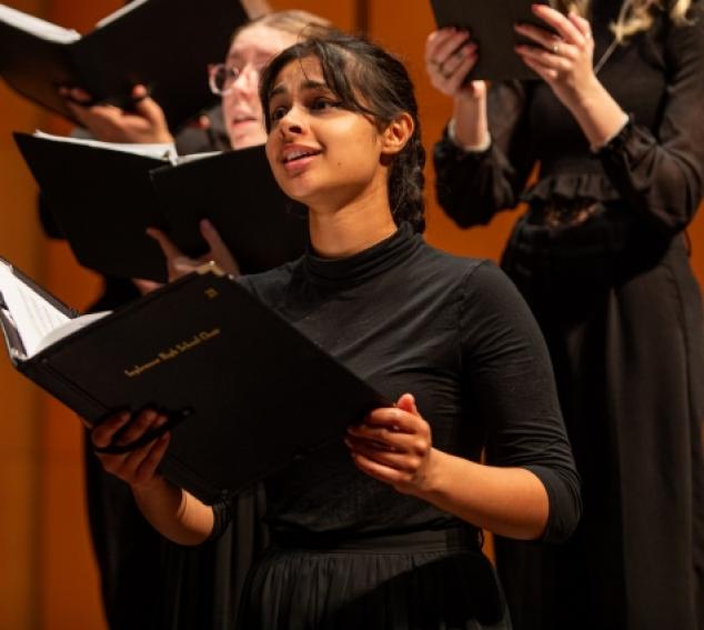 UW choral singer
