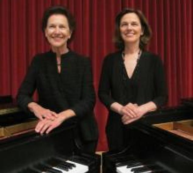 Pianists Robin McCabe and Rachelle McCabe (Photo: Joanne DePue)