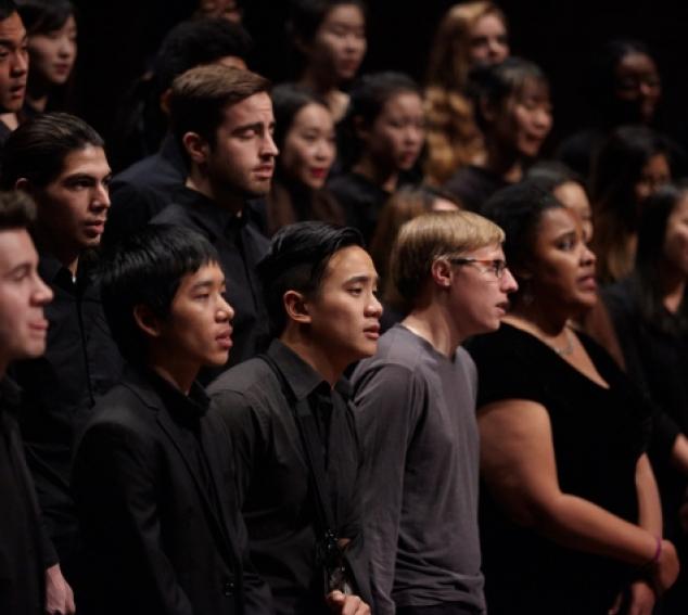 Gospel Choir rehearsal (Photo: Steve Korn). 