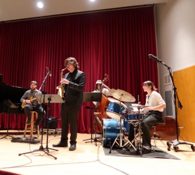 Jazz Innovations series in Brechemin Auditorium (Photo: Joanne DePue).