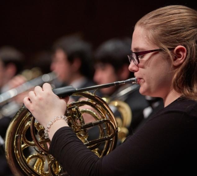 UW Symphonic Band, French Horn (photo: Steve Korn)